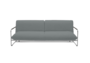 Softline NOVA Schlafsofa-Divina Melange 170 Grey-Chrome
