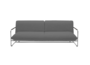 Softline NOVA Schlafsofa-Divina Melange 180 Slate-Chrome