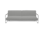 Softline NOVA Schlafsofa-Hallingdal 116 White/Dark Grey-Chrome