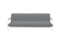 Softline NOVA Schlafsofa-Eco Cotton 520 Grey/White-White