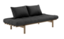 Karup Design Pace Day-Bed Schlafsofa: 106 Carob Brown lacquered - 734 Dark Grey