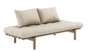 Karup Design Pace Day-Bed Schlafsofa: 106 Carob Brown lacquered - 747 Beige