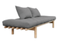 Karup Design Pace Day-Bed Schlafsofa: 101 Clear lacquered - 314 Granite Grey
