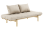 Karup Design Pace Day-Bed Schlafsofa: 101 Clear lacquered - 747 Beige