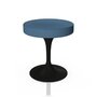 Knoll International Tulip Stool Hocker - Schwarz  - Tonus 508T Light Azure