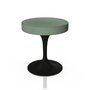 Knoll International Tulip Stool Hocker - Schwarz  - Tonus 914T Grass green