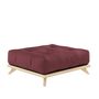 Karup Design Karup Design Senza Stool - Puff 101 Clear lacquered, 710 Bordeaux