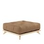 Karup Design Karup Design Senza Stool - Puff 101 Clear lacquered, 755 Mocca