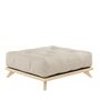 Karup Design Karup Design Senza Stool - Puff 101 Clear lacquered, 914 Linen