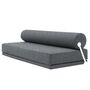 Softline A/S Softline Sleep Day Bed / Schlafsofa Weiss RAL9016, Felt Melange - 612 Light Grey