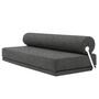 Softline A/S Softline Sleep Day Bed / Schlafsofa Weiss RAL9016, Felt Melange - 620 Stone Grey