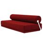 Softline A/S Softline Sleep Day Bed / Schlafsofa Weiss RAL9016, Felt Melange - 650 Light Red