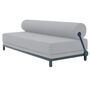Softline A/S Softline Sleep Day Bed / Schlafsofa Blau RAL5008, Felt Melange - 292 Light Grey