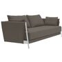 Softline A/S Softline Madison Schlafsofa Chrome, Eco Cotton 523 Mocca