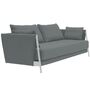 Softline A/S Softline Madison Schlafsofa Chrome, Eco Cotton 520 Grey/White