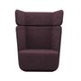 Softline A/S Softline Basket Sessel mit hohem Rücken Felt Melange - 640 Purple