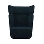 Softline A/S Softline Basket Sessel mit hohem Rücken Felt Melange - 846 Blue Grey