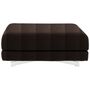Softline A/S Softline Max Hocker/Einzelbett Felt Melange - 300 Dark Brown, Weiss / Weiss