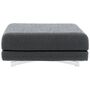 Softline A/S Softline Max Hocker/Einzelbett Felt Melange - 612 Light Grey, Weiss / Weiss