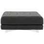 Softline A/S Softline Max Hocker/Einzelbett Felt Melange - 620 Stone Grey, Weiss / Weiss