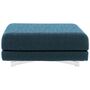 Softline A/S Softline Max Hocker/Einzelbett Felt Melange - 858 Sky Blue, Weiss / Weiss