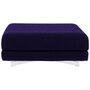 Softline A/S Softline Max Hocker/Einzelbett Felt - 581 Eggplant, Weiss / Weiss