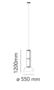 Flos Noctambule Suspension 2 Low Cylinder and Bowl