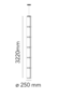 Flos Noctambule Suspension 6 High Cylinder