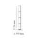 Flos Noctambule Floor 4 High Cylinders Big Base