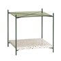 Huebsch Tisch Terrazzo/Glas/Metall natur/grün