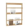 Huebsch Wandregal Eiche FSC natur h92cm
