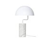 Huebsch Tischlampe weiss metall/marmor