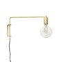 Huebsch Wandlampe m/Birne LED gold