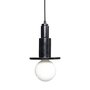 Huebsch Lampe m Birne Marmor schwarz