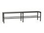 Huebsch Bank Metall Schwarz 37X180Xh46Cm