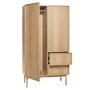 Huebsch Schrank Eiche Fsc Natur 100X52X180Cm