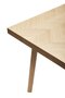 Huebsch Tisch Eiche Fischgrätenmuster Fsc Natur 100X200Xh75Cm