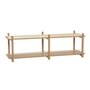 Huebsch Regal M/2 Fächer Eiche Fsc