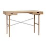 Huebsch Schreibtisch M Fächer Eiche Fsc Natur 120X55Xh77Cm