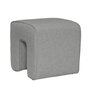 Huebsch Sculpture Pouf Dark Grey