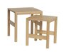 Huebsch Puzzle Tables Natural (Set of 2)