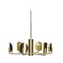 Huebsch Pomp Chandelier Brass
