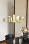 Huebsch Pomp Chandelier Brass