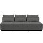 Softline A/S Softline Nevada 3-P Schlafsofa Felt Melange - 620 Stone Grey