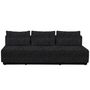 Softline A/S Softline Nevada 3-P Schlafsofa Felt Melange - 623 Dark Grey