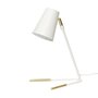 Huebsch Slant Table Lamp White/Brass