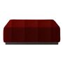 Softline A/S Softline Nevada Hocker / Ottomane Felt Melange - 297 Dark Red