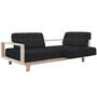 Softline A/S Softline Wood Schlafsofa / Sofa Felt Melange - 623 Dark Grey