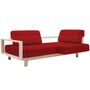 Softline A/S Softline Wood Schlafsofa / Sofa Felt Melange - 650 Light Red