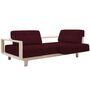 Softline A/S Softline Wood Schlafsofa / Sofa Felt Melange - 651 Eggplant